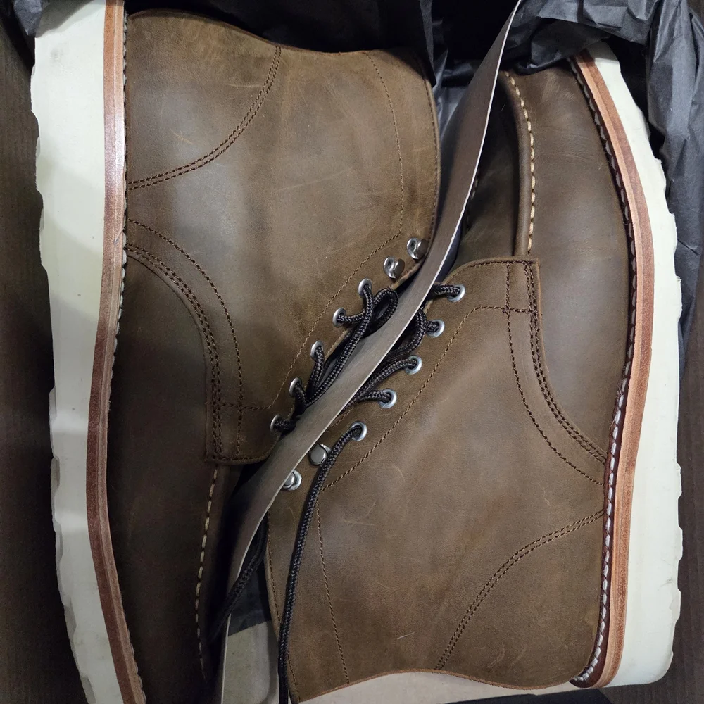 Thursday Boot Company Brown and Black Shoe Box